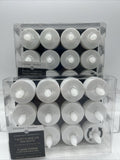 (2) Flameless Candle Tea Lights Twist On LED Battery Flicker 2x12ct COMBINESHIP
