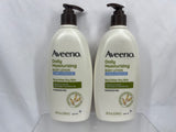 (2) Aveeno Daily Moisturizing Lotion Sheer Hydration Fragrance Free 18oz