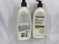 (2) Aveeno Daily Moisturizing Lotion Sheer Hydration Fragrance Free 18oz