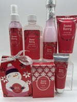 (17) Groovi Beauty Snow Berry Body Soap Shower Spa Bath Set Christmas Holiday5oz