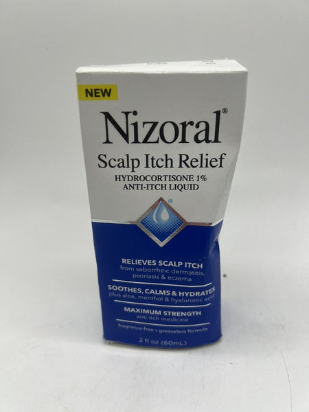 Nizoral Scalp Itch Relief Liquid Relieve Soothe Calms Hydrates After Shampoo 2oz