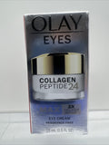 Olay Regenerist Collagen Peptide 24 MAX Eye Creme Fragrance Free .5ozCOMBINESHIP