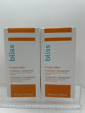 (2) Bliss Bright Idea Vitamin C + Tri-Peptide Collagen Serum Anti Aging 1oz
