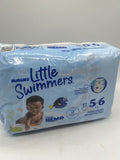 16 Packs HUGGIES Little Swimmers Disney  Sz 5-6 32+lbs 17 Diapers Swimpant 272tt