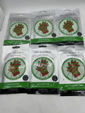 (6) INC.REDIBLE Elf Christmas Print Hand Masks Hydrating Shea Butter COMBINESHIP