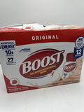 BOOST Original Nutritional  Drink Creamy Strawberry 12 pack 8oz 10g Protein