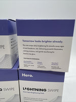 (4) Hero LIGHTNING SWIPE Dark Spot Brightening PADS 50 rescue Serum NIB