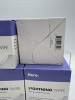 (4) Hero LIGHTNING SWIPE Dark Spot Brightening PADS 50 rescue Serum NIB