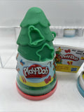 (2) Play-Doh Mold Compound Snowman Christmas Tree Frosty Winter Holliday Toy