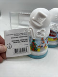 (2) Play-Doh Mold Compound Snowman Christmas Frosty Winter Holliday Toy