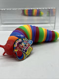 (2) Sensory Silly Slug 7 In Tactile Stretch Toy Fidget Multi Color Stress Relief