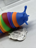 (2) Sensory Silly Slug 7 In Tactile Stretch Toy Fidget Multi Color Stress Relief