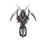 Alchemy Gothic P296  The Reapers Arms Pendant Necklace Angel of Death Fate