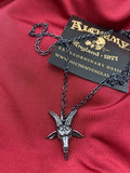 Alchemy England P923 Templars Bane Pendant Necklace Gothic Baphomet Horn IN HAND
