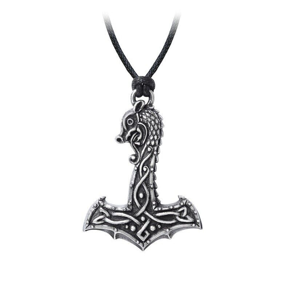Alchemy P910 Drakkar Hammer Dragon Pendant Necklace Gothic Pendant England