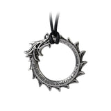 Alchemy Gothic P774  Jormungand Pendant  Necklace Antique Viking Sea Serpent