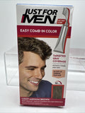 (2) Just For Men A-30 Light Medium Brown Comb-In Color Root Touch Grey