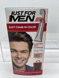 Just For Men A-45 Dark Brown Comb-In Color Root Touch Grey COMBINESHIP