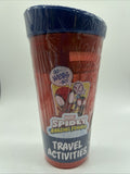 Marvel Spidey & His Amazing Friends Travel Cup + Activity Toy fits in cup holder
