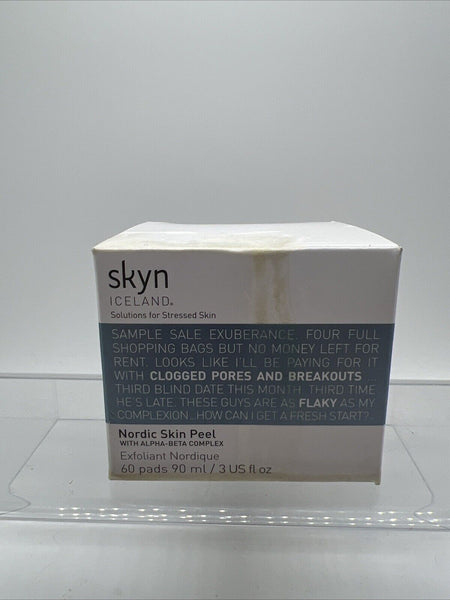 skyn ICELAND Nordic Facial Peel Alpha-Beta Complex - 60 Pads 3oz Exfoliating