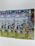 (3) Bluey Sticker Playset Reusable 2 Scenes Outdoor Easter Home