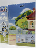 (3) Bluey Sticker Playset Reusable 2 Scenes Outdoor Easter Home