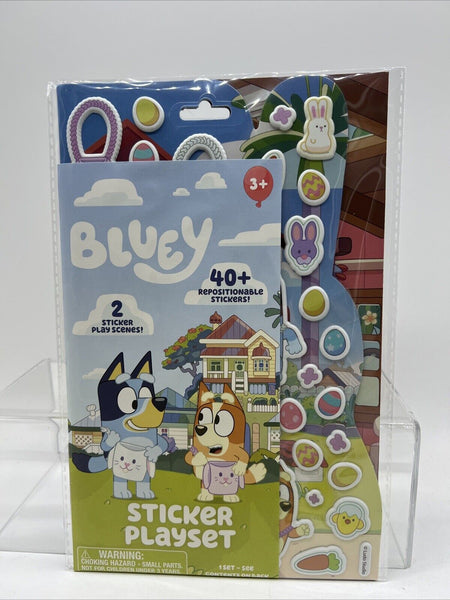 Bluey Sticker Playset Reusable 2 Scenes Outdoor Xmas Stocking Stuff COMBINESHIP