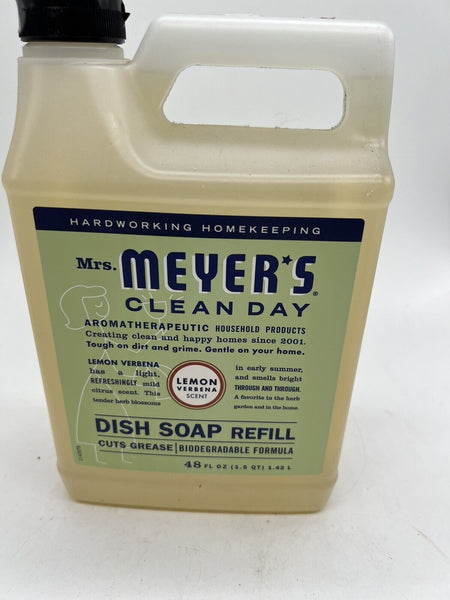 Mrs. Meyer'S Liquid Dish  Soap Refill - Lemon Verbena - 48oz Jumbo