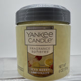 (4) Yankee Candle Iced Berry Lemonade  Home Fragrance Spheres Bead Aromatherapy