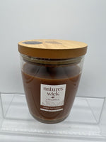 WOODWICK Nature's Wick Amber Patchouli Scented Candle Jar 10oz