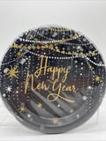 9pc Happy New Year Eve Holiday Party Set Paper Plates Hat Tiara Popper Napkins