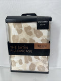 Kitsch Beauty Leopard 100% Satin PIllowcase Standard 26" x 19" Zip Closure