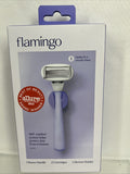 Flamingo Women's 5 Blade 1 Handle 2 Cartridges Shower Holder Lilac COMBINESHIP