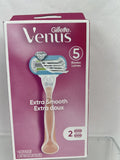 Venus Extra Smooth Pink Razor Handle + 2 Blade Refill Cartridges COMBINESHIP