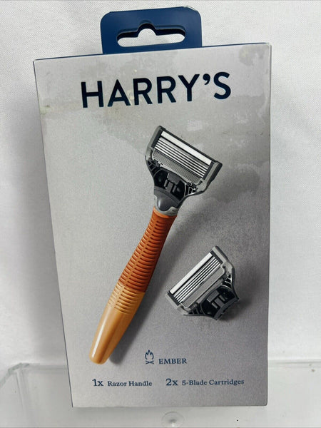Harry's Ember Men's Razor Includes 1 Razor Handle & 2 Cartridges COMBINESHIP