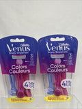 (2) GILLETTE VENUS Simply 3 Women's Disposable Razors 5 razors