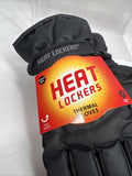 Heat Lockers M/L Women's Waterproof Windproof Faux Fur Lined Gloves Black Large