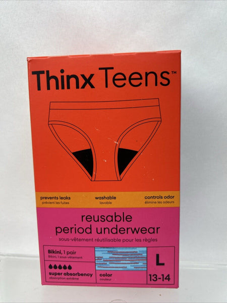 Thinx Teens Hologram Bikini Super Absorbency Period Underwear Large COMBINESHIP
