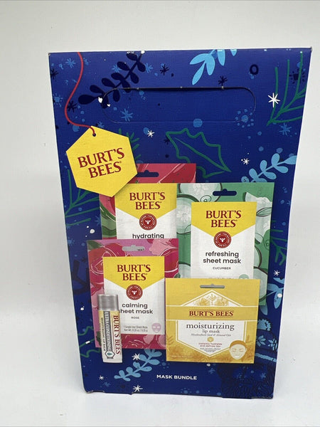 Burt's Bees Mask Bundle Ultra Conditioning Lip Balm Face Sheet Gift  COMBINESHIP
