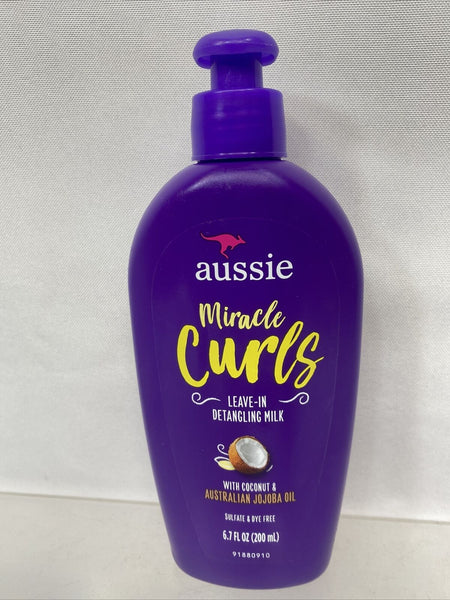 Aussie Miracle Curls Leave-In Detangling Milk Coconut 6.7oz COMBINESHIP