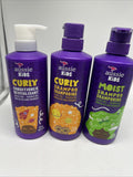 (3) Aussie Kids Curly Shampoo Conditioner Moist Shampoo Tropical Coconut 16oz