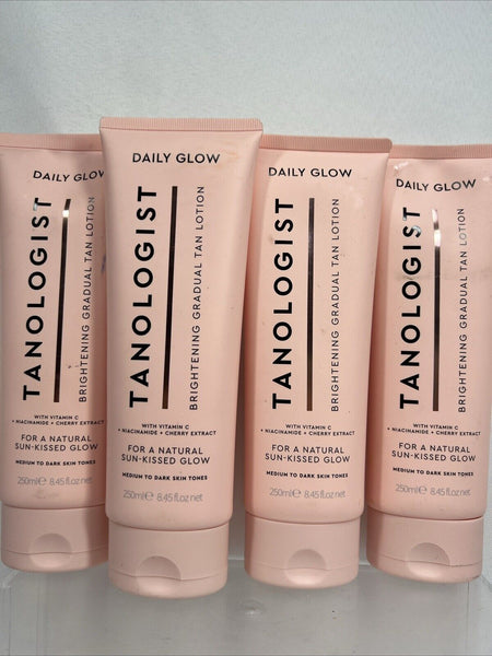 (4) Tanologist Daily Glow Natural Sunless Gradual Tan Medium Dark Moisturizer