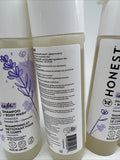 (4) The Honest Company Shampoo And Body Wash Dreamy Lavender + Calming 10Oz