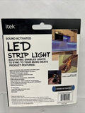 ITek LED Strip Light 6.5 Feet Remote Control Color Change Sound Activated Music
