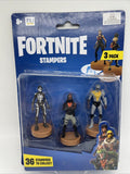 Fortnite Stampers Toy Figure Epic Skull Ranger, Burnout & Venturion COMBINESHIP