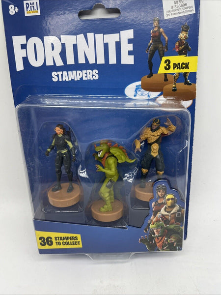 Fortnite Stampers Toy Figure Rex & Wukong Rare Steelsight Action Mi COMBINESHIP