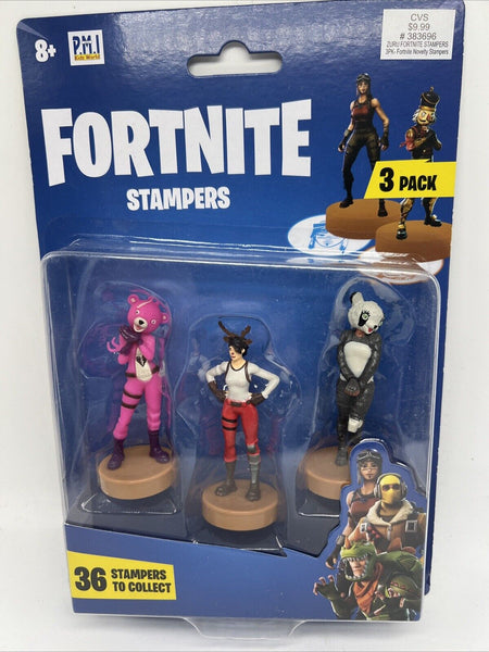 Fortnite Stampers Toy Panda & Cuddle Team Leaders & Red Nosed Raider COMBINESHIP