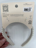 Hive and Co. Faux Elegant Classy White Pearl Headband Beige Cocktail Party NYE