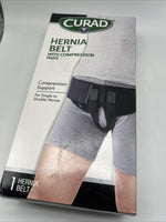 Curad Hernia Belt with Compression Pads, Large Flex Fit Single Or Double