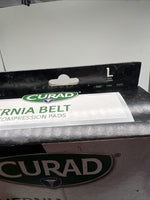 Curad Hernia Belt with Compression Pads, Large Flex Fit Single Or Double